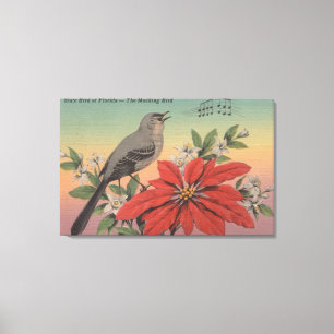 State Bird of FloridaMocking BirdFlorida Canvas Print