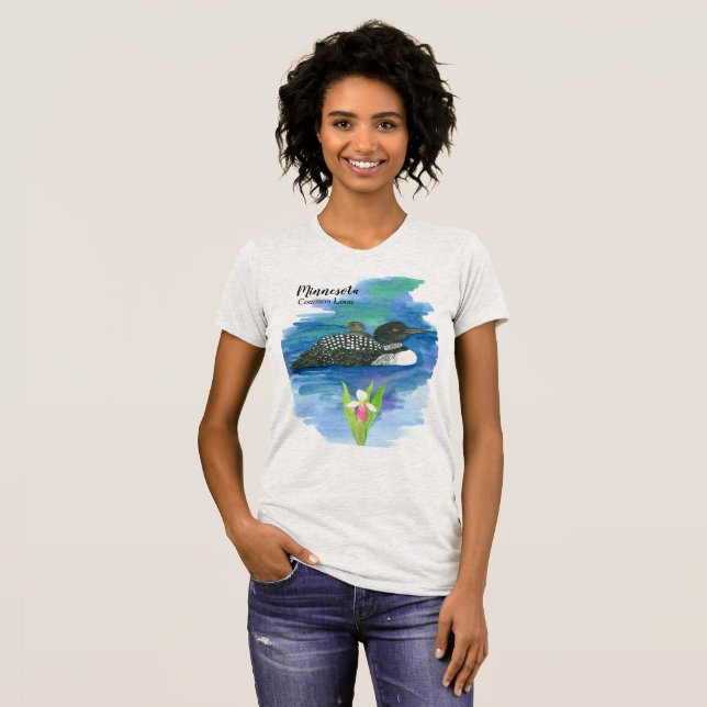 State Bird of Minnesota Common Loon T-Shirt (Front Full)