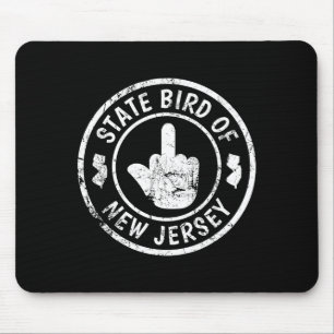 State Bird Of New Jersey Middle Finger Funny Distr Mouse Mat