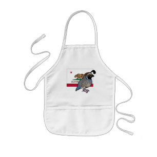 State Birdorable: California Quail Kids Apron