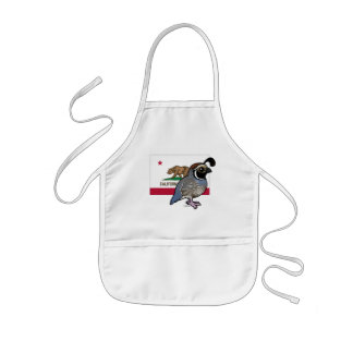 State Birdorable: California Quail Kids Apron