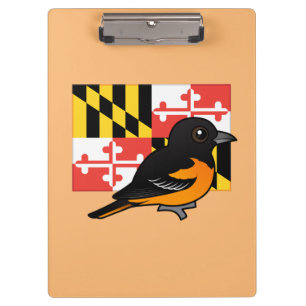 State Birdorable of Maryland: Baltimore Oriole Clipboard