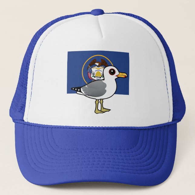 State Birdorable of Utah: California Gull Trucker Hat (Front)