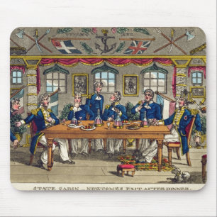 State Cabin, Newcome's Exit after Dinner, plate fr Mouse Mat