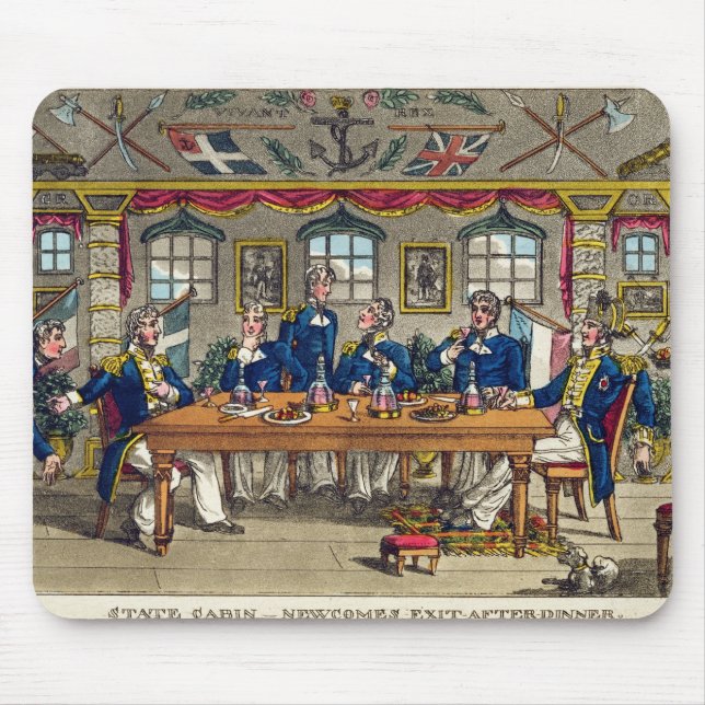 State Cabin, Newcome's Exit after Dinner, plate fr Mouse Mat (Front)