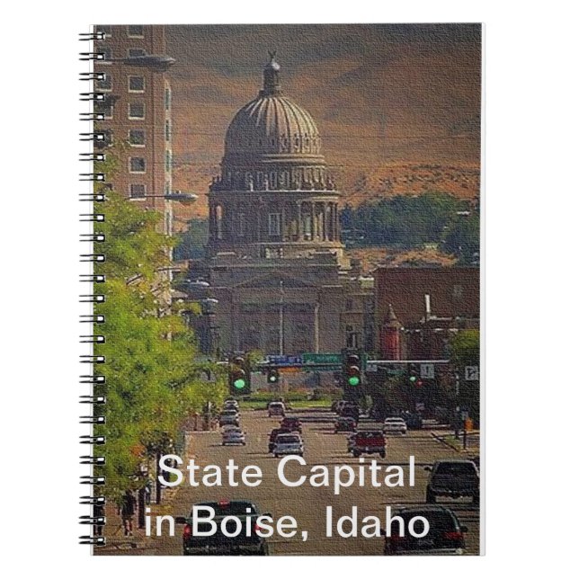State Capital  in Boise, Idaho Notebook (Front)