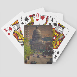 State Capital  in Boise, Idaho Playing Cards