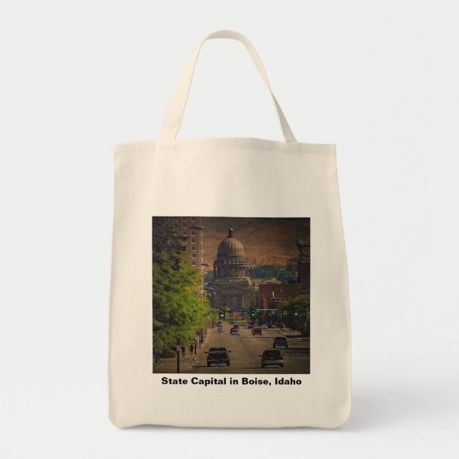 State Capital  in Boise, Idaho Tote Bag (Front)