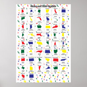 State Capitals Print