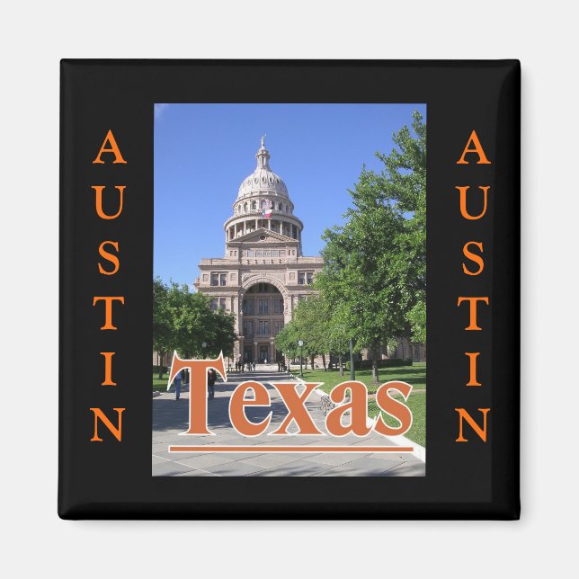 State Capitol Building, Austin, Texas Magnet (Front)