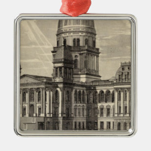 State Capitol building, Springfield, Ill Metal Tree Decoration