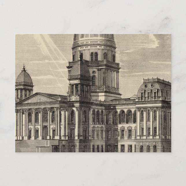 State Capitol building, Springfield, Ill Postcard (Front)
