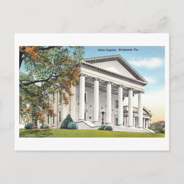 State Capitol in Richmond, Virginia, Vintage Postcard (Front)