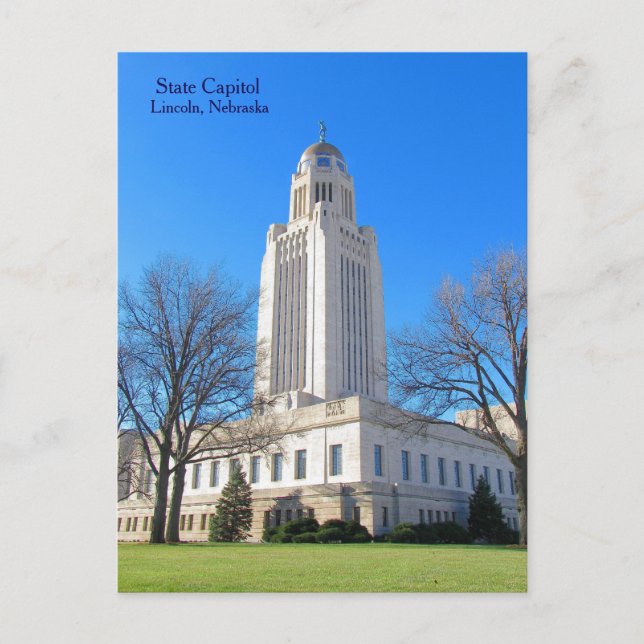 State Capitol Lincoln, NE postcard best1 (Front)