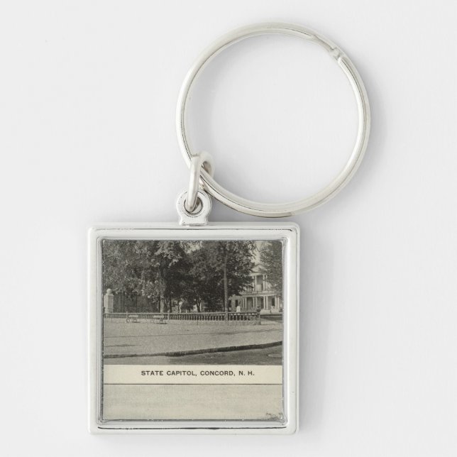 State Capitol, NH State Bldg, Columbian Exposition Key Ring (Front)