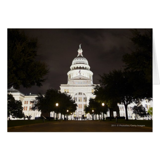 State Capitol of Austin, Texas at Night (Front Horizontal)