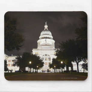 State Capitol of Austin, Texas at Night Mouse Mat