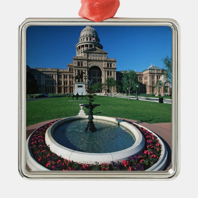 'State Capitol of Texas, Austin' Metal Tree Decoration (Front)