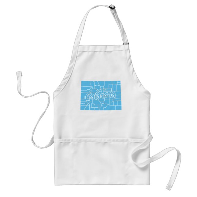 State Colorado Adult Apron (Front)