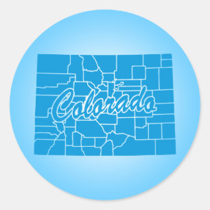State Colorado Classic Round Sticker