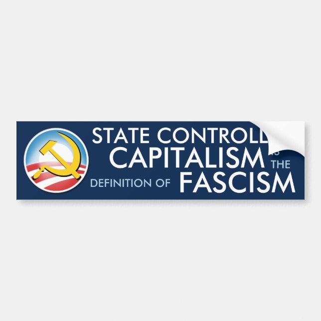 State Controlled Capitalism Bumper Sticker (Front)