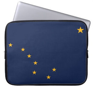 State Flag of Alaska, USA Laptop Sleeve