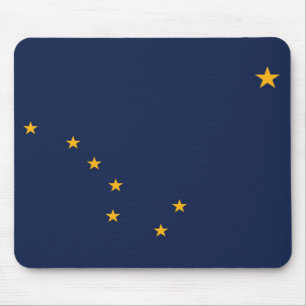 State Flag of Alaska, USA Mouse Mat
