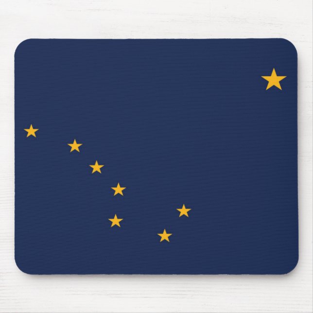 State Flag of Alaska, USA Mouse Mat (Front)