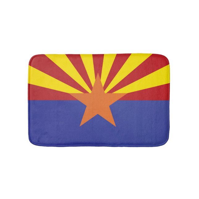 State Flag of Arizona, USA Bath Mat (Front)