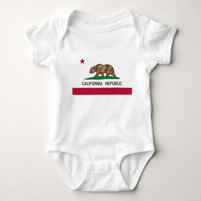 State Flag of California Baby Bodysuit (Front)