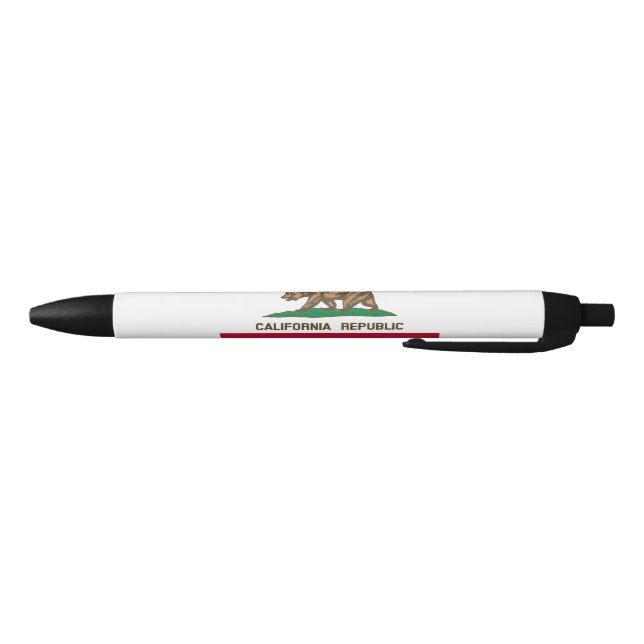 State Flag of California Black Ink Pen (Bottom)