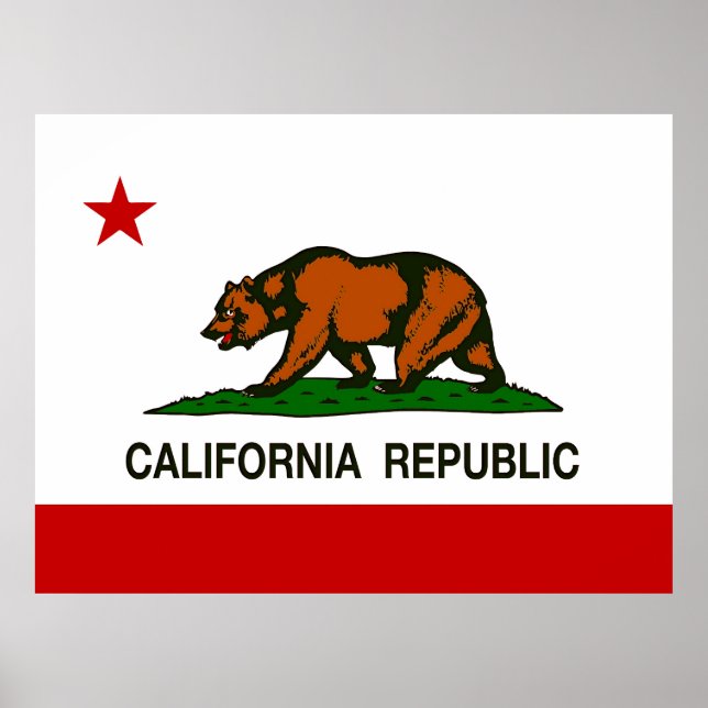 STATE FLAG of CALIFORNIA Poster (Front)