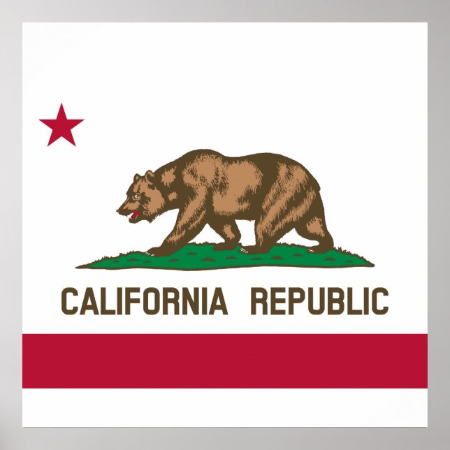 State Flag of California Poster (Front)