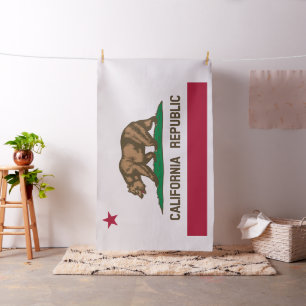 State Flag of California Republic Fabric