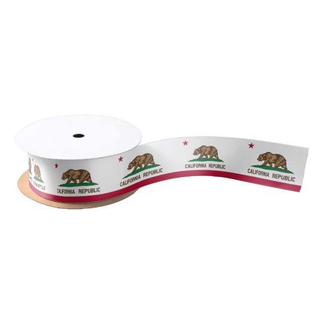 State Flag of California Satin Ribbon (Spool)