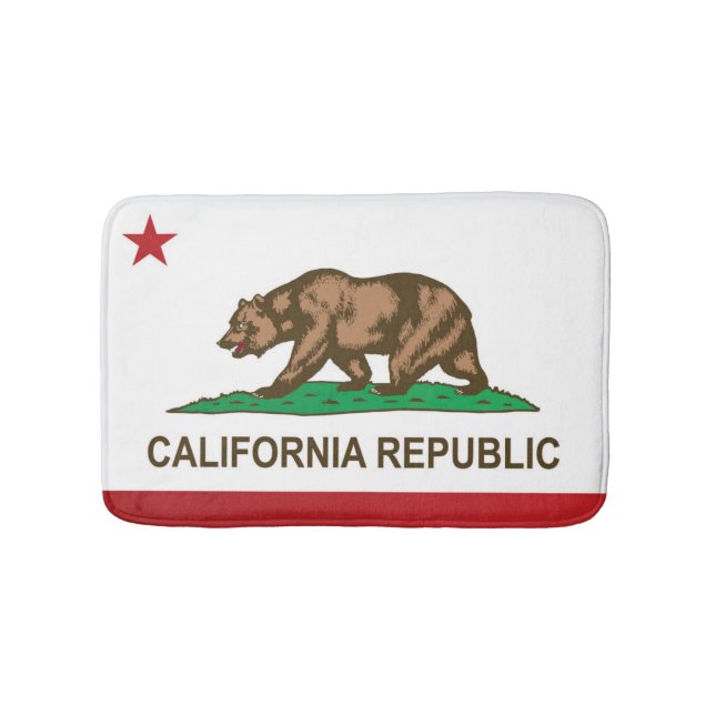 State Flag of California, USA Bath Mat (Front)