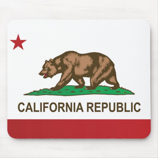 State Flag of California, USA Mouse Mat (Front)