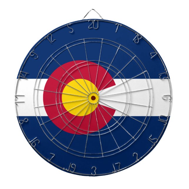 State Flag of Colorado Dartboard (Front)
