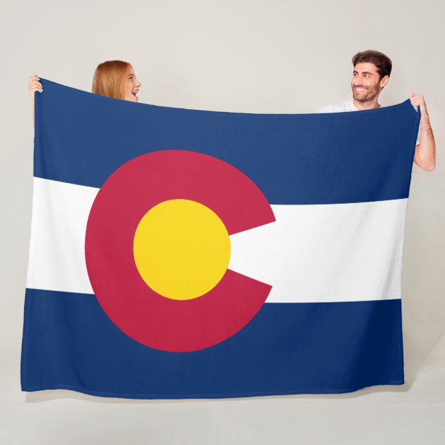 State Flag of Colorado Fleece Blanket (In Situ)