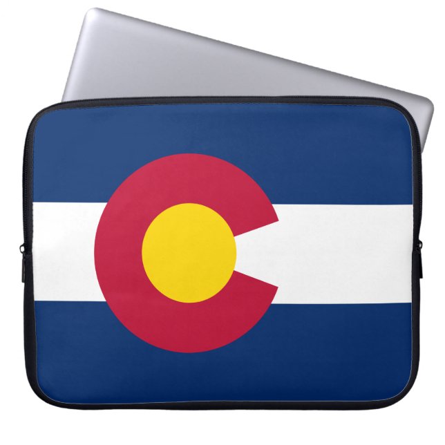 State Flag of Colorado Laptop Sleeve (Front)
