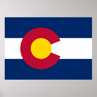 State Flag of Colorado Poster