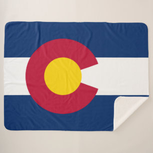 State Flag of Colorado Sherpa Blanket