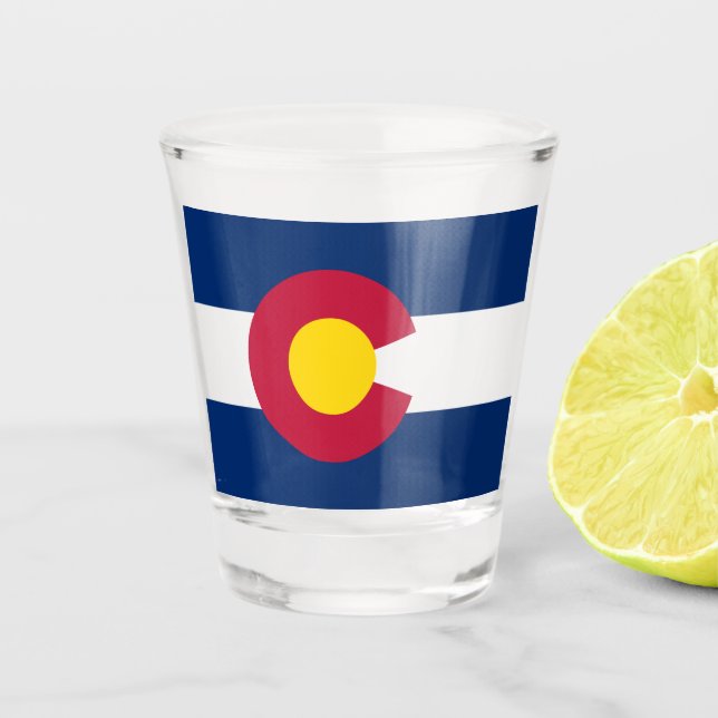 State Flag of Colorado Shot Glass (Front)