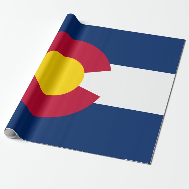 State Flag of Colorado Wrapping Paper (Unrolled)