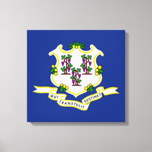 State Flag of Connecticut Canvas Print (Front)