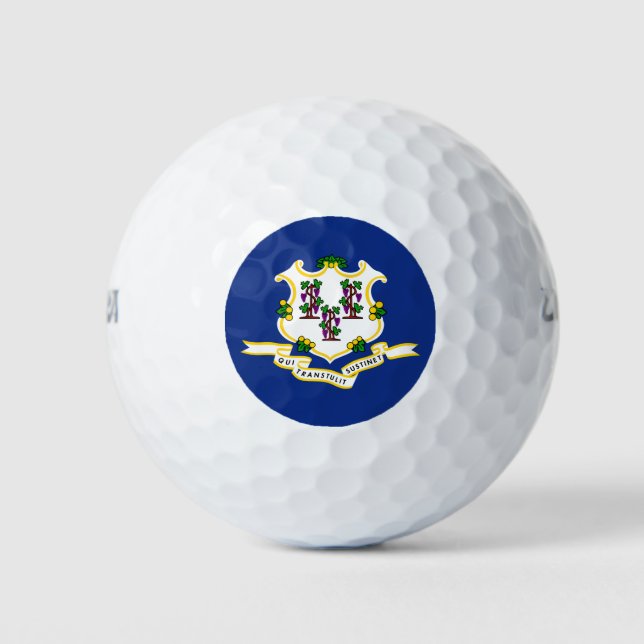 State Flag of Connecticut Golf Balls (Front)