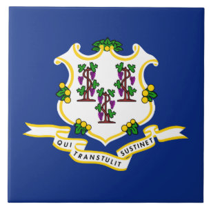 State Flag of Connecticut Tile