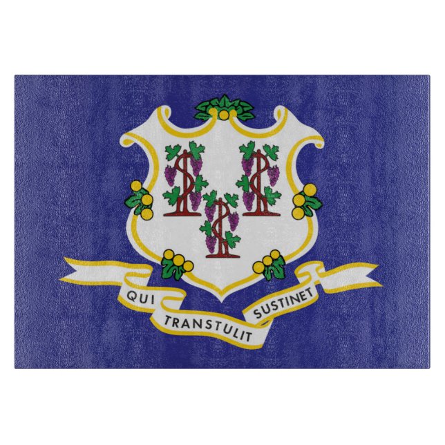 State Flag of Connecticut, USA Cutting Board (Front)