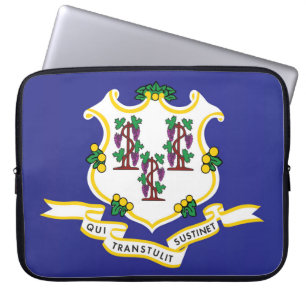 State Flag of Connecticut, USA Laptop Sleeve