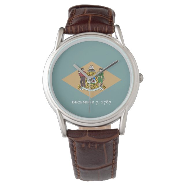 State Flag of Delaware (DE, USA) Watch (Front)